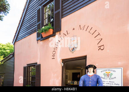 Spanischen Militär Krankenhaus Museum St. Augustine Florida Stockfoto