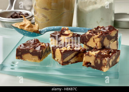 Peanut Butter fudge Stockfoto