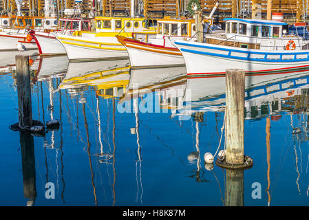 Angelboot/Fischerboot in San Francisco, Kalifornien, USA. Stockfoto