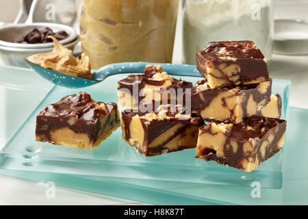 Peanut Butter fudge Stockfoto