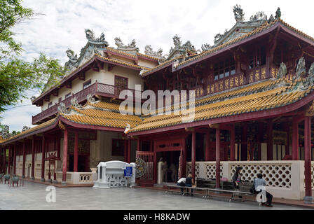 Ansicht des Phra Thinang Wehart Chamrun, die chinesischen Stil königliche Villa an der Bang Pa-in Sommerpalast in Thailand Stockfoto