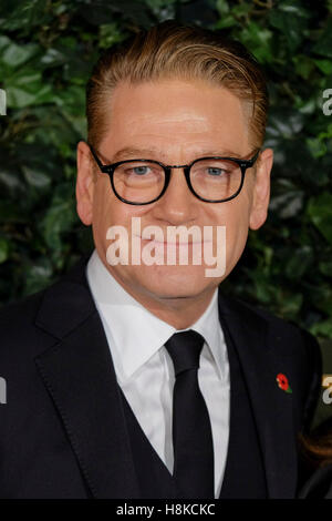 London, UK. 13. November 2016. Sir Kenneth Branagh kommt auf dem roten Teppich für den London Evening Standard Theatre Awards auf 13.11.2016 in The Old Vic, The Cut, London. Im Bild: Sir Kenneth Branagh. Picture by Credit: Julie Edwards/Alamy Live-Nachrichten Stockfoto