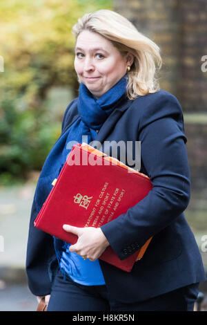 London, UK. 15. November 2016. Downing Street, London, 15. November 2016. Secretary Of State for Culture, Media and Sport Karen Bradley kommt in der Downing Street für die wöchentlichen Kabinettssitzung. © Paul Davey/Alamy Live News Bildnachweis: Paul Davey/Alamy Live-Nachrichten Stockfoto