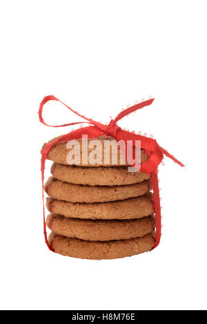 isolierte Ingwer Cookies snap Stockfoto