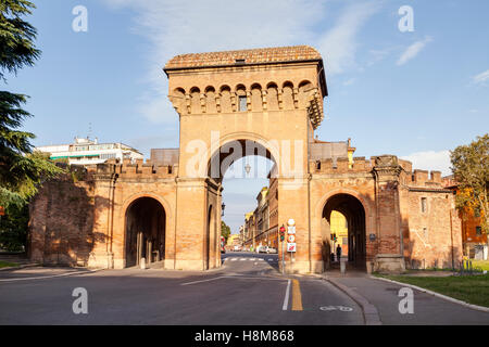 Porta Saragozza in Bologna. Es war eines der Portale oder Gateways in den mittelalterlichen Mauern dieser Stadt. Stockfoto