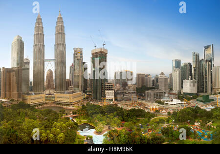 Die Innenstadt von Skyline von Kuala Lumpur, Malaysia Stockfoto