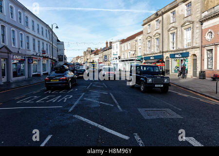 Market Place, Warminster, Wiltshire, Großbritannien. Stockfoto