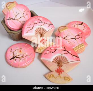 Asiatisch inspirierte Gourmet cookies Stockfoto