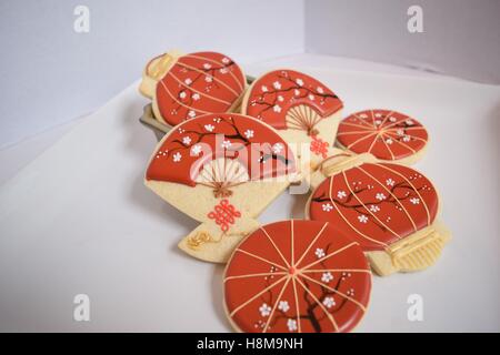 Asiatisch inspirierte Gourmet cookies Stockfoto