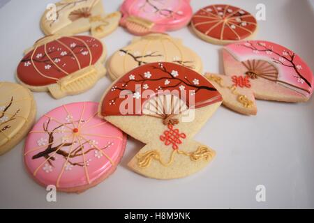 Asiatisch inspirierte Gourmet cookies Stockfoto