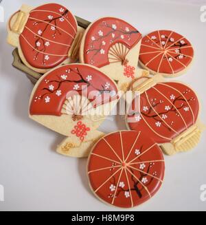 Asiatisch inspirierte Gourmet cookies Stockfoto