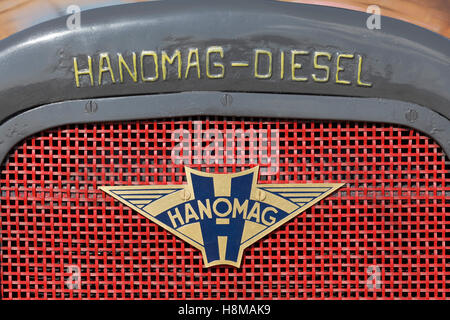 Hanomag RL 20 von 1939 mit Emblem Hanomag Diesel Marke, Deutschland Stockfoto