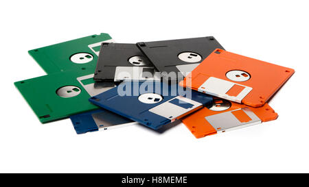 Haufen von Disketten Stockfoto