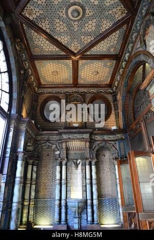 Foyer der Lloyds Bank am Strand/Fleet Street, London, England Stockfoto