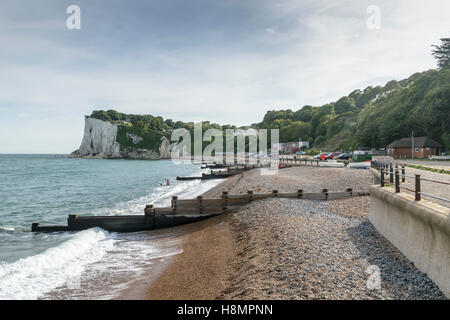 St. Margarets Bay an der Küste von Kent South East England die kürzeste schwimmen nach Frankreich Stockfoto