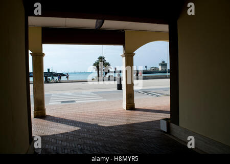 Ansicht des touristischen Hafen von Rom in Ostia lido Stockfoto