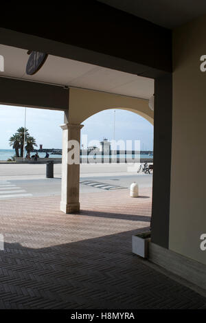 Ansicht des touristischen Hafen von Rom in Ostia lido Stockfoto