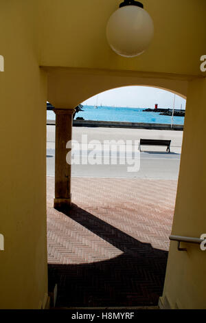 Ansicht des touristischen Hafen von Rom in Ostia lido Stockfoto