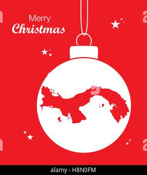 Frohe Weihnachten Karte Panama Stock Vektor