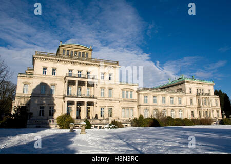 Deutschland, Ruhrgebiet, Essen, Villa Hügel, ehemalige Villa der Industriellenfamilie Krupp.  Europa, Deutschland, Ruhrgebiet, Es Stockfoto