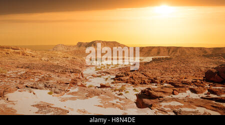 Sinai Wüste Landschaft Stockfoto