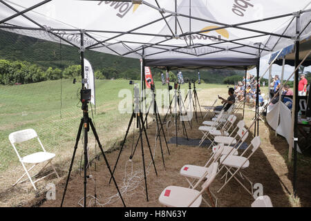 Drone Welten 2016.  Drohne Renneinsatz, 2016.  Statt auf Koaloa Ranch, O'hau Insel, Hawaii.  Im Bild: Der flightline Stockfoto