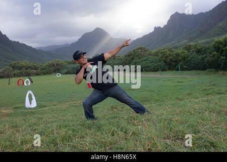 Drone Welten 2016.  Drohne Renneinsatz, 2016.  Statt auf Koaloa Ranch, O'hau Insel, Hawaii.  Im Bild: Shaun Taylor Stockfoto