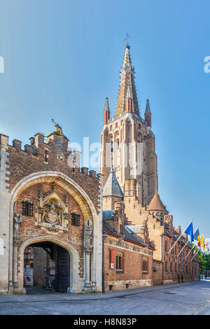 Liebfrauenkirche Brügge Belgien Stockfoto