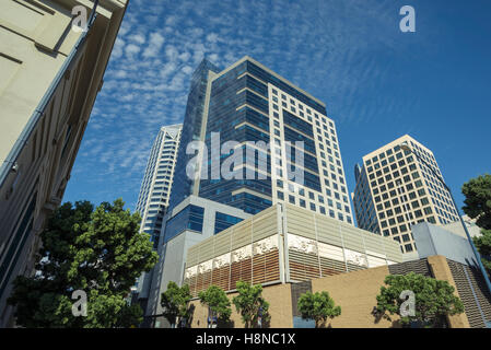 Gebäude in der Innenstadt von San Diego, Kalifornien, USA. Stockfoto