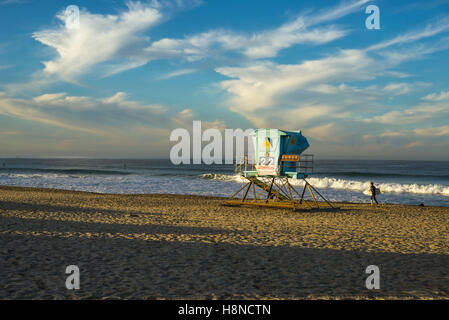 Morgen am South Carlsbad State Beach. Carlsbad, Kalifornien, USA. Stockfoto