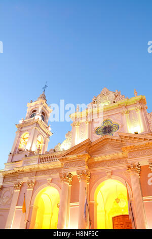 Basilika und Kloster von San Francisco in Salta, Nördliches Argentinien. Stockfoto