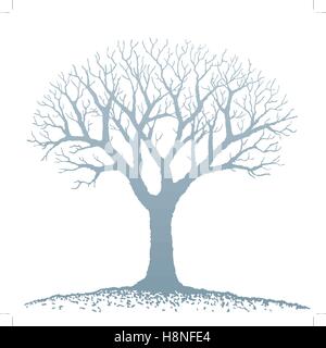  der Baum mit kahlen Äste zeichnen Vektor Abbildung - Bild: 125862902 Bildidee 