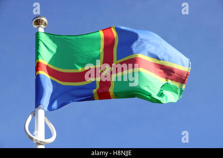 Lincolnshire Flagge Stockfoto