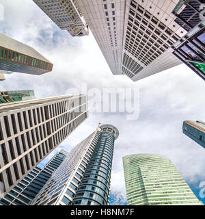 Wolkenkratzer, Central Business District von Singapur Stockfoto