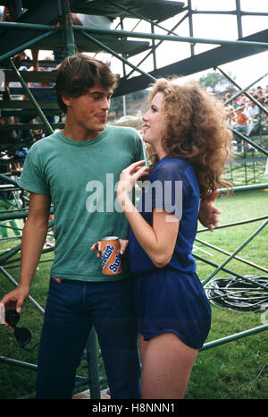 Melissa Gilbert und Rob Lowe fotografiert in den 1980er Jahren. © RTNBarr / MediaPunch Stockfoto