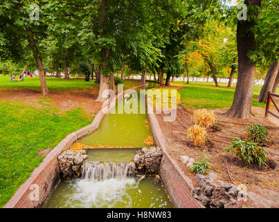 Spanien, Madrid, Blick auf den Retiro-Park. Stockfoto