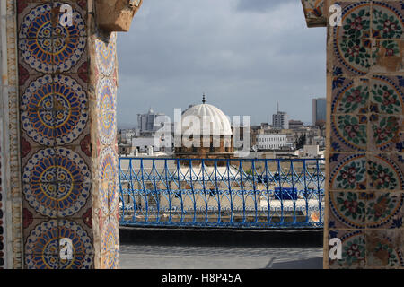 Altstadt, gesehen vom Dach, Tunis, Tunesien Stockfoto