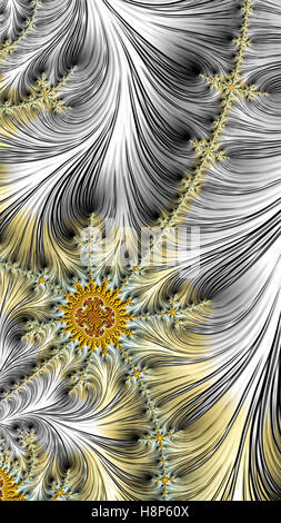 Abstrakte Fraktal Hintergrund - Digital generiert Stockfoto