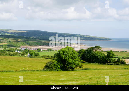 Lligwy Strand und die Bucht in der Nähe von Moelfre, Anglesey, North Wales, U.K Stockfoto