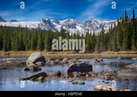 Red Rocks Lake im Brainard See Naherholungsgebiet, Ward Colorado Stockfoto