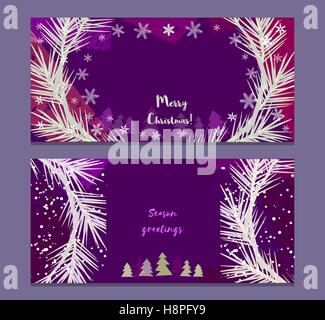 Reihe von Bannern, Weihnachten Stock Vektor