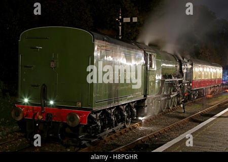 Neuen Build 2008, Pfeffer Lner Klasse A1 60163 Tornado Dampflok Übernachtung in Bad Salzungen auf der Severn Valley Railway Stockfoto