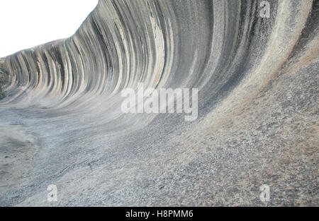 Wave Rock, 15 Meter hoch und 110 m lange Granit rock Formation erstellt durch Erosion und Verwitterung in Form einer Welle Stockfoto