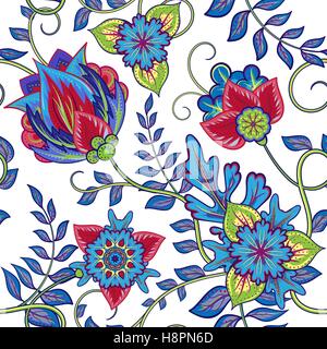 Nahtlose Muster. Vintage Deko-Elemente. Handgezeichnete Hintergrund. Islam, Arabisch, Indisch, Osmanischen Motiven. Stock Vektor