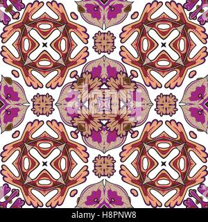 Nahtlose Damastmotiv Hintergrund, marokkanische bunten Ornament. Stock Vektor