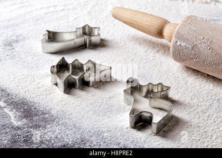 Weihnachtsplätzchen Backen Stockfoto