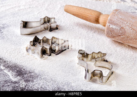 Weihnachtsplätzchen Backen Stockfoto