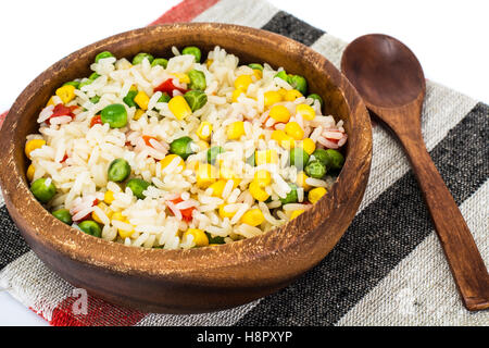 Risotto mit VegeRisotto mit Gemüse Hawaiian Mixtables Haw Stockfoto