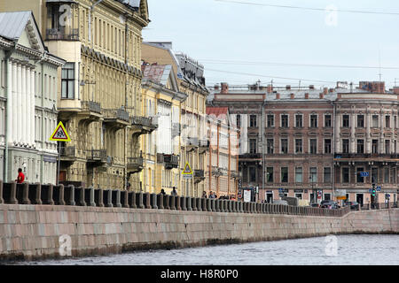 Straßen und Kanäle von St. Petersburg, Russland Stockfoto