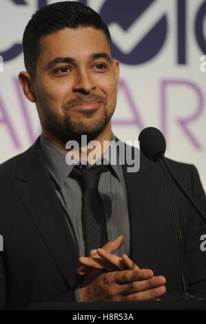 Beverly Hills, Kalifornien, USA. 15. November 2016. Schauspieler Wilmer Valderrama besuchen der Menschen Choice Awards Nominierungen Pressekonferenz im The Paley Center for Media am 15. November 2016 in Beverly Hills, Kalifornien. Bildnachweis: Das Foto Zugang/Alamy Live-Nachrichten Stockfoto